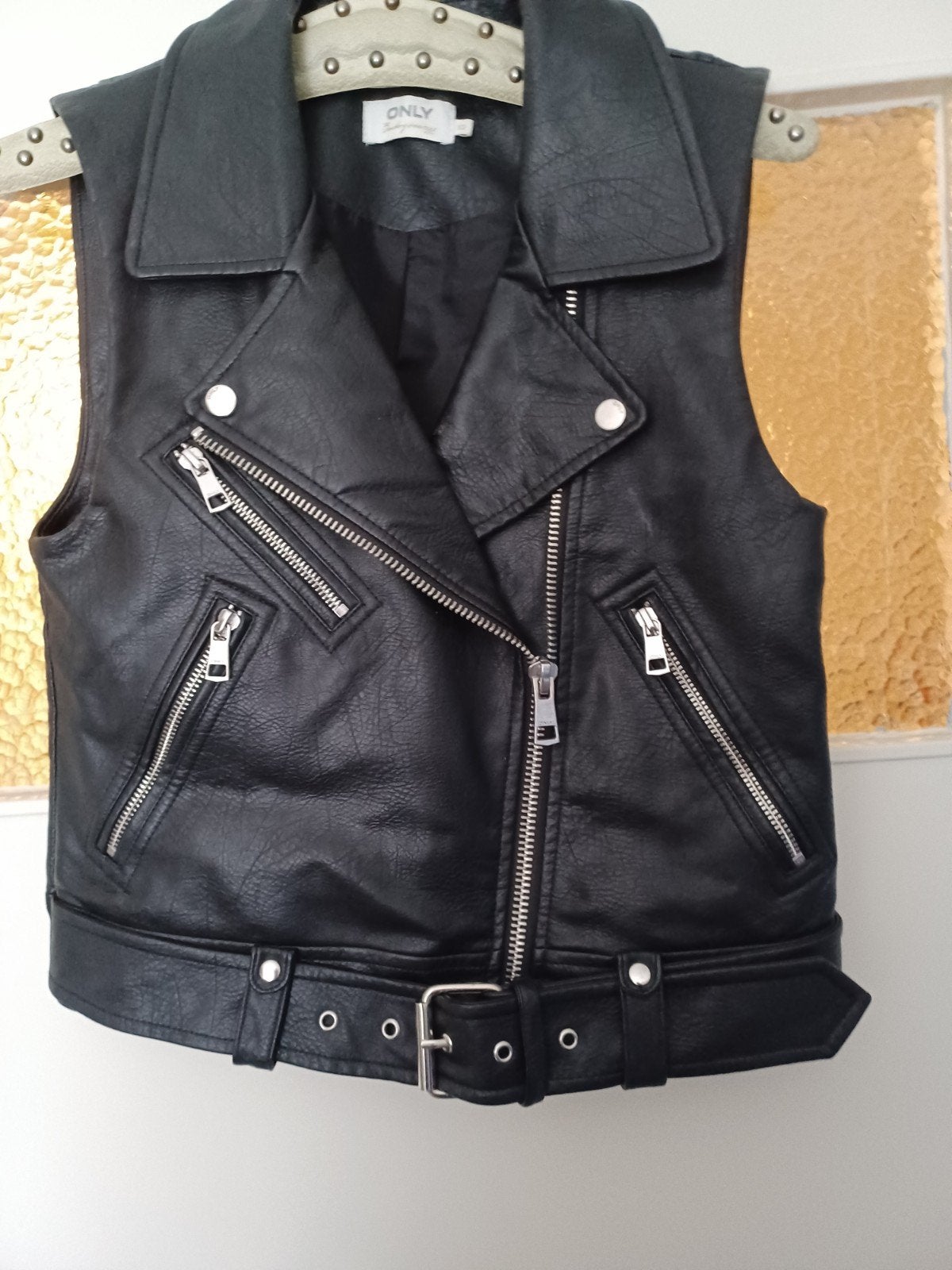 Only biker gilet maat XS, Only, Zwart, Ophalen of Verzenden, Zo goed als nieuw