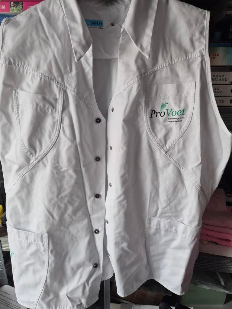 Witte Berkel zorgjas XL met ProVoet logo, Ophalen of Verzenden, Nieuw, Wit, Handen en Nagels