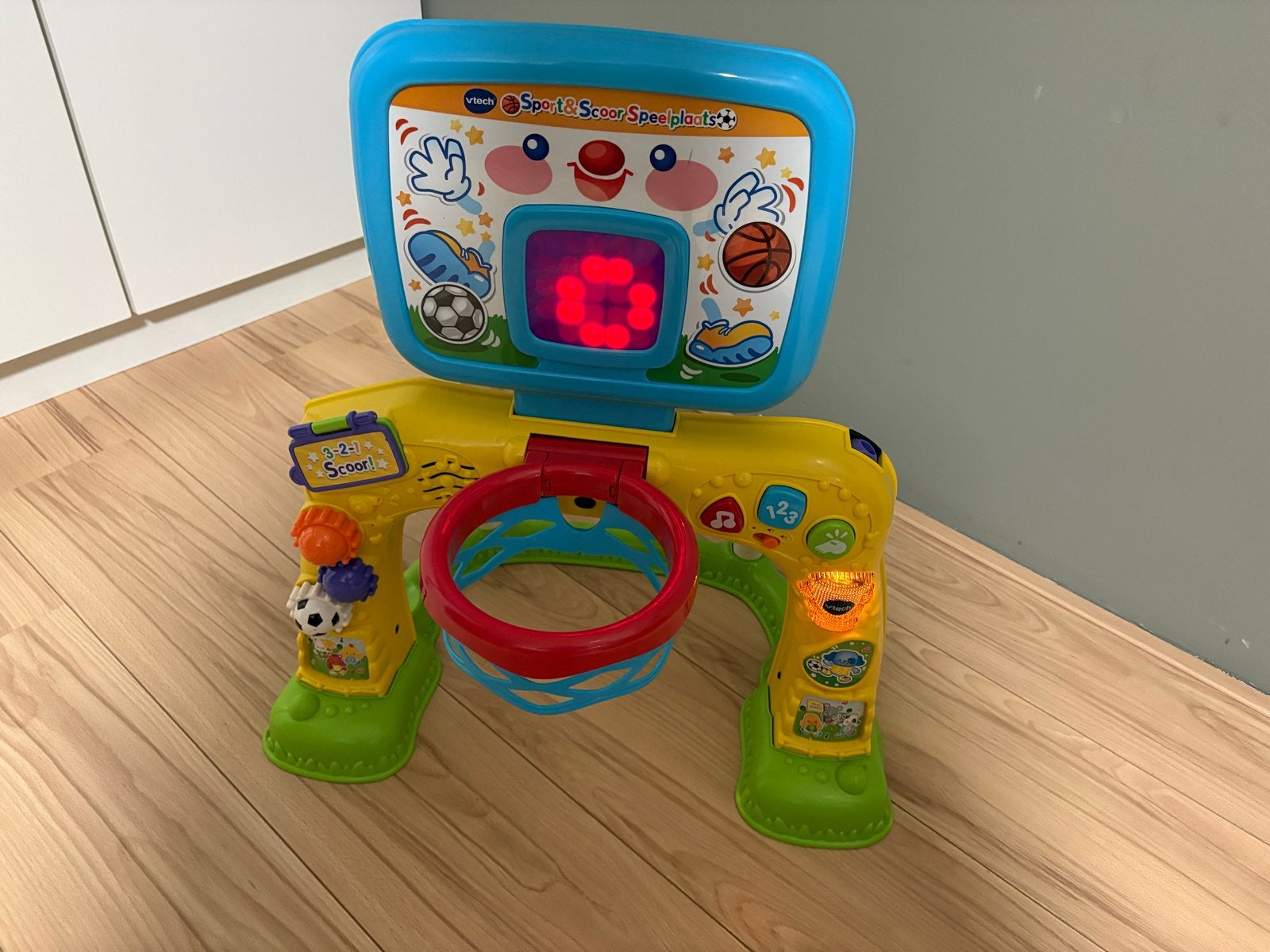 VTech Sport & Scoor Speelplaats - Interactief Basketbal, Kinderen en Baby's, Speelgoed | Vtech, Ophalen of Verzenden, Zo goed als nieuw