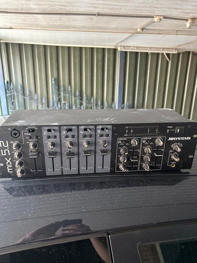 JB Systems Mix 5.2 DJ Mixer - Werking Onbekend, Muziek en Instrumenten, Mengpanelen, Ophalen of Verzenden, Gebruikt, 5 tot 10 kanalen