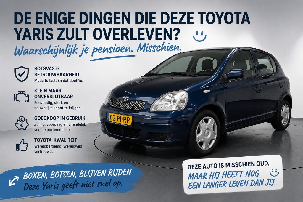 Toyota Yaris 1.3 16V Vvti 5DR AUT 2004 Blauw, Auto's, Toyota, Particulier, Yaris, Elektrische ramen, Parkeersensor, Radio, Benzine