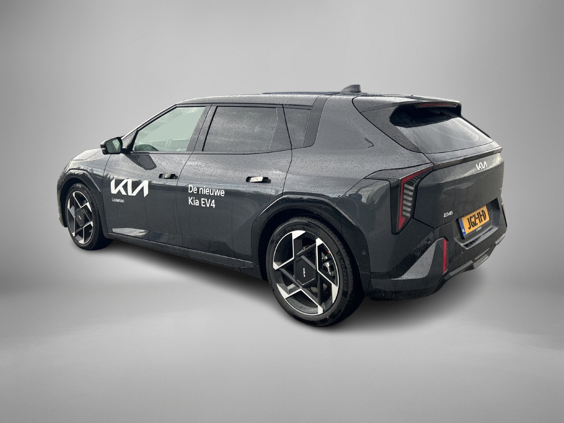 Kia EV4 GT-PlusLine 81.4 kWh | Navigatie | Half-leder | Pano, Auto's, 32 min, Zwart, Adaptive Cruise Control, 204 pk