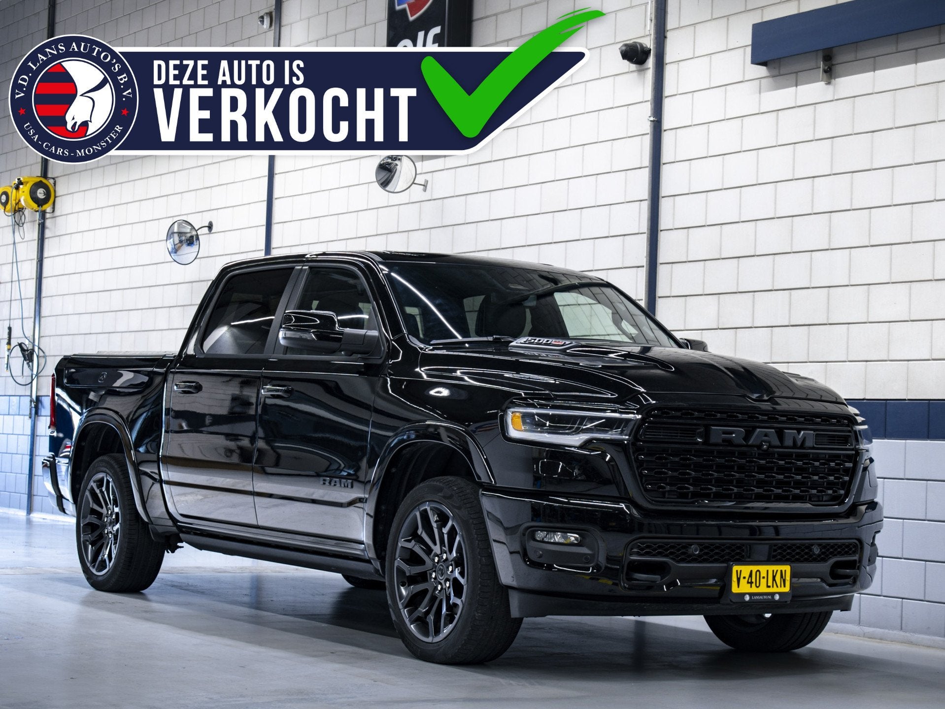 Dodge Ram 1500 Limited Night Hurricane | 3.0L High Output 54, Auto's, Automaat, Dealer onderhouden, 2993 cc, Leder en Stof