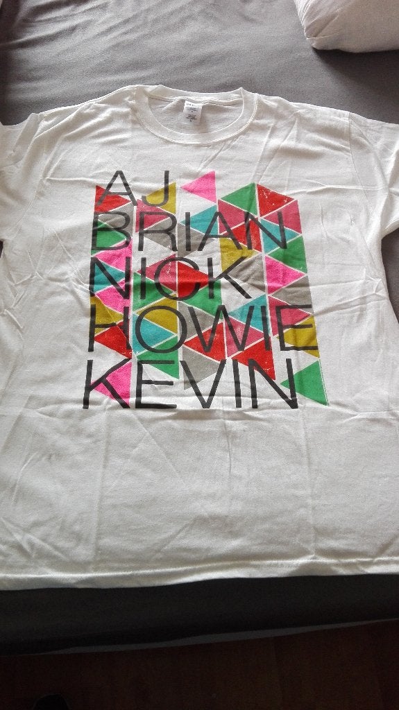 Backstreet boys vip T-shirt, Wit, Maat 42/44 (L), Nieuw, Ophalen of Verzenden