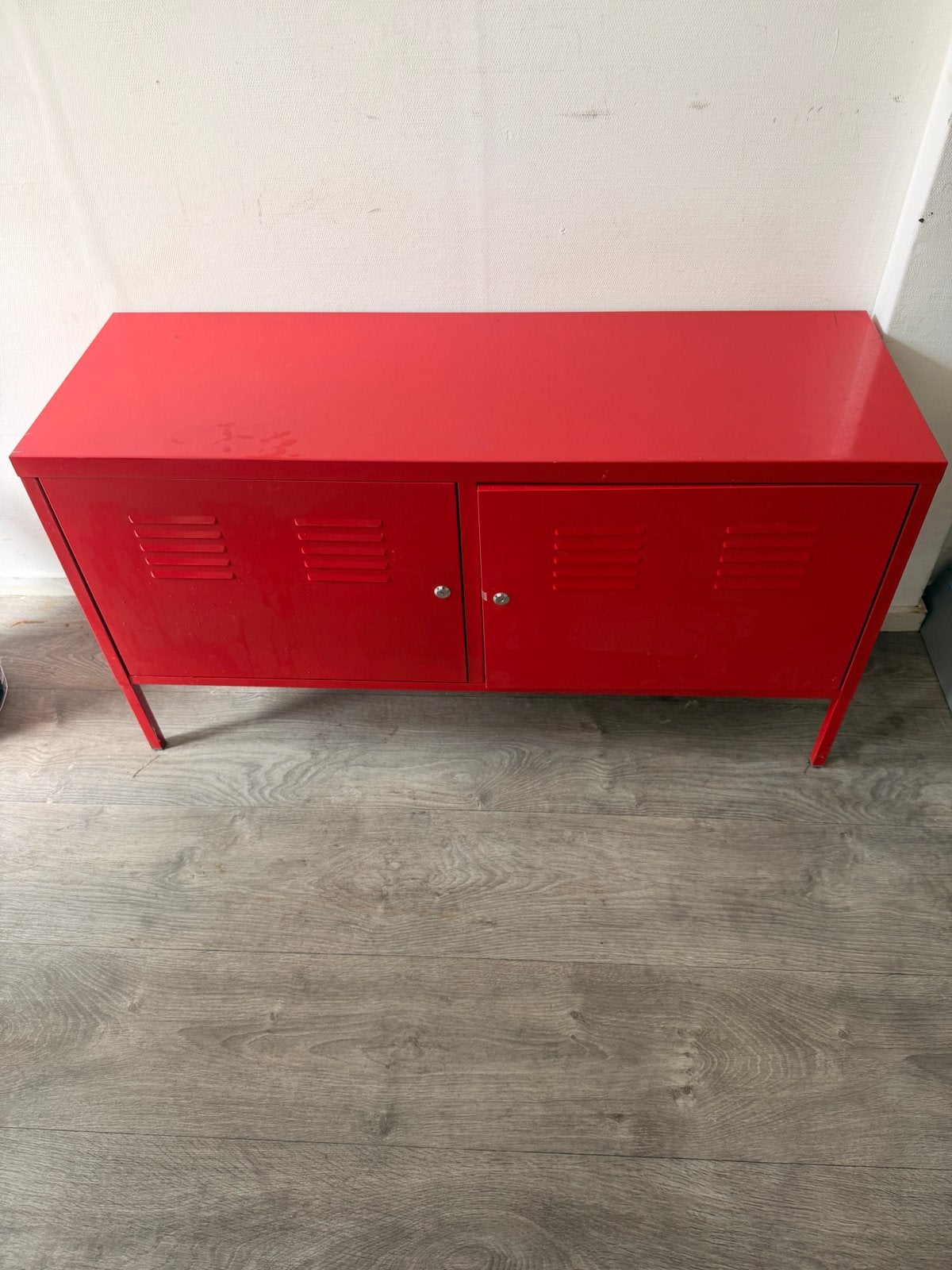 IKEA locker kast rood - 119x40x63cm, Ophalen of Verzenden, Gebruikt