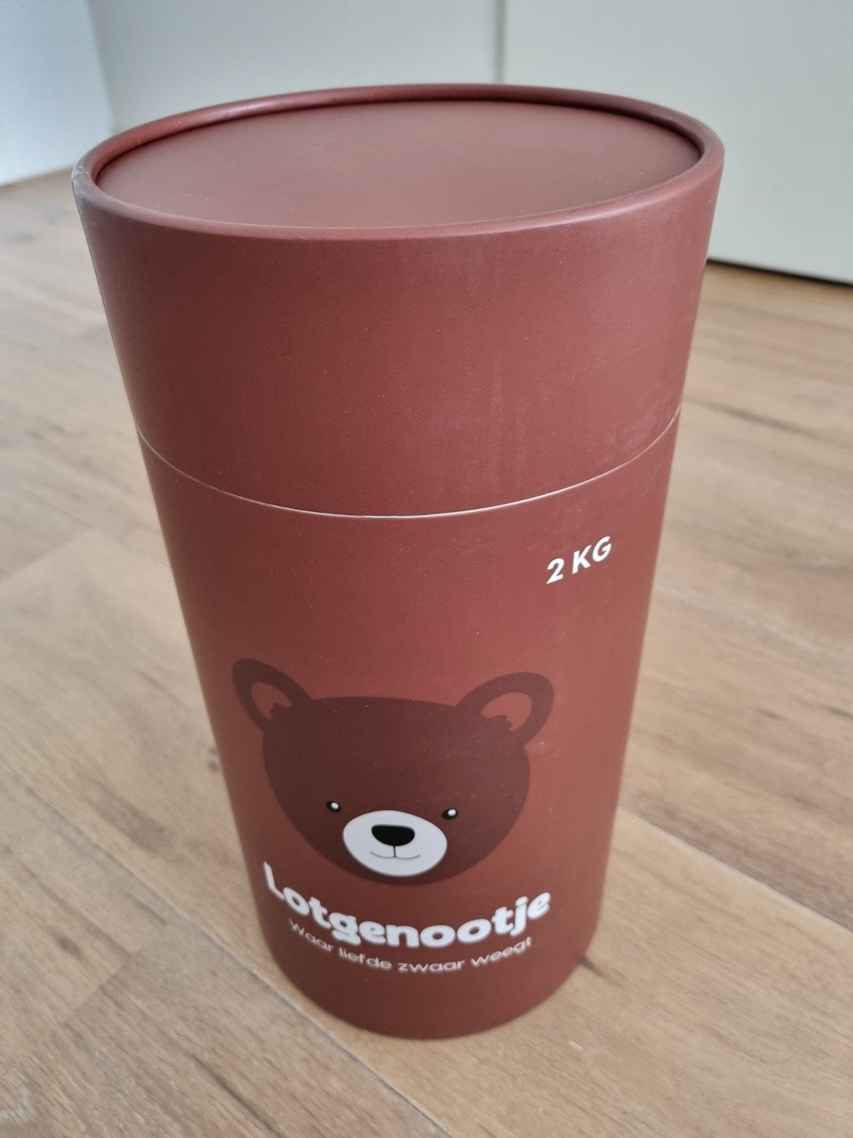 Lotgenootje verzwaringsknuffelbeer 2KG - Nieuw met kleding, Met doos, Overige merken, Overige karakters, Beer