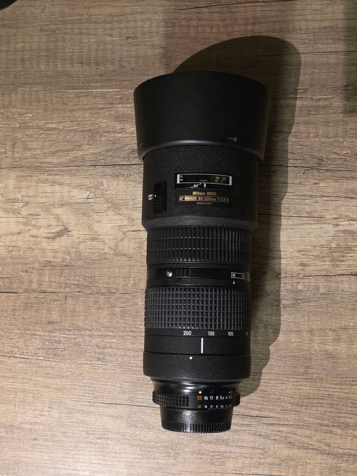 Nikon AF Nikkor 80-200mm f/2.8 D ED Telelens, Gebruikt, Nikon, Nikon F-mount, Zoom