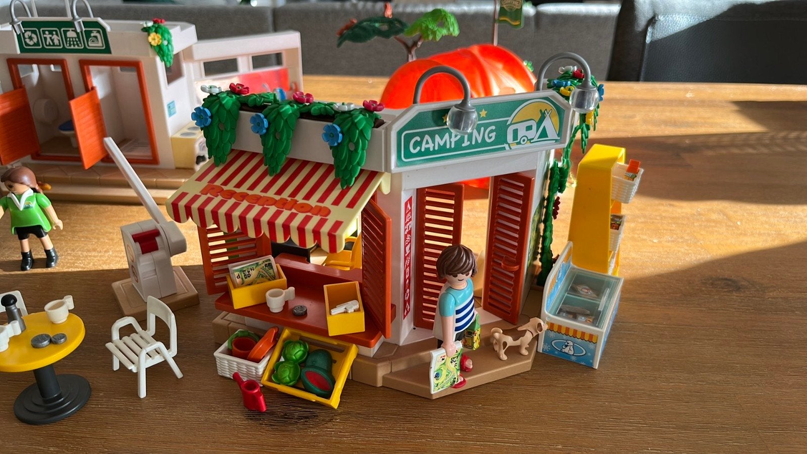 Playmobil Camping Set (5432) met winkel en sanitair, Gebruikt, Gebouw, Summer fun, Complete set