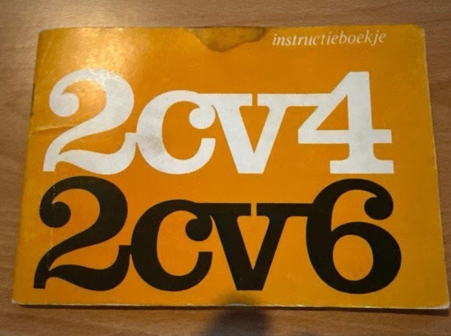 Citroën 2CV4 2CV6 instructieboekje, Ophalen of Verzenden