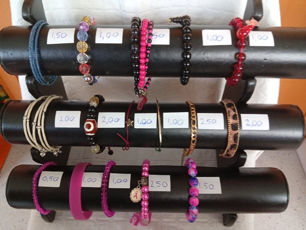 armbanden diverse materialen 16 stuks per stuk vanaf 0,50, Ophalen of Verzenden, Gebruikt, Overige kleuren