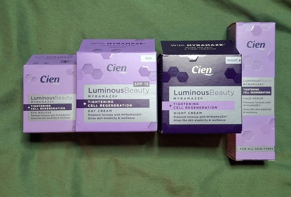 Cien Luminous Beauty gezichtsverzorgingsset compleet, Ophalen of Verzenden, Nieuw, Gehele gezicht, Verzorging