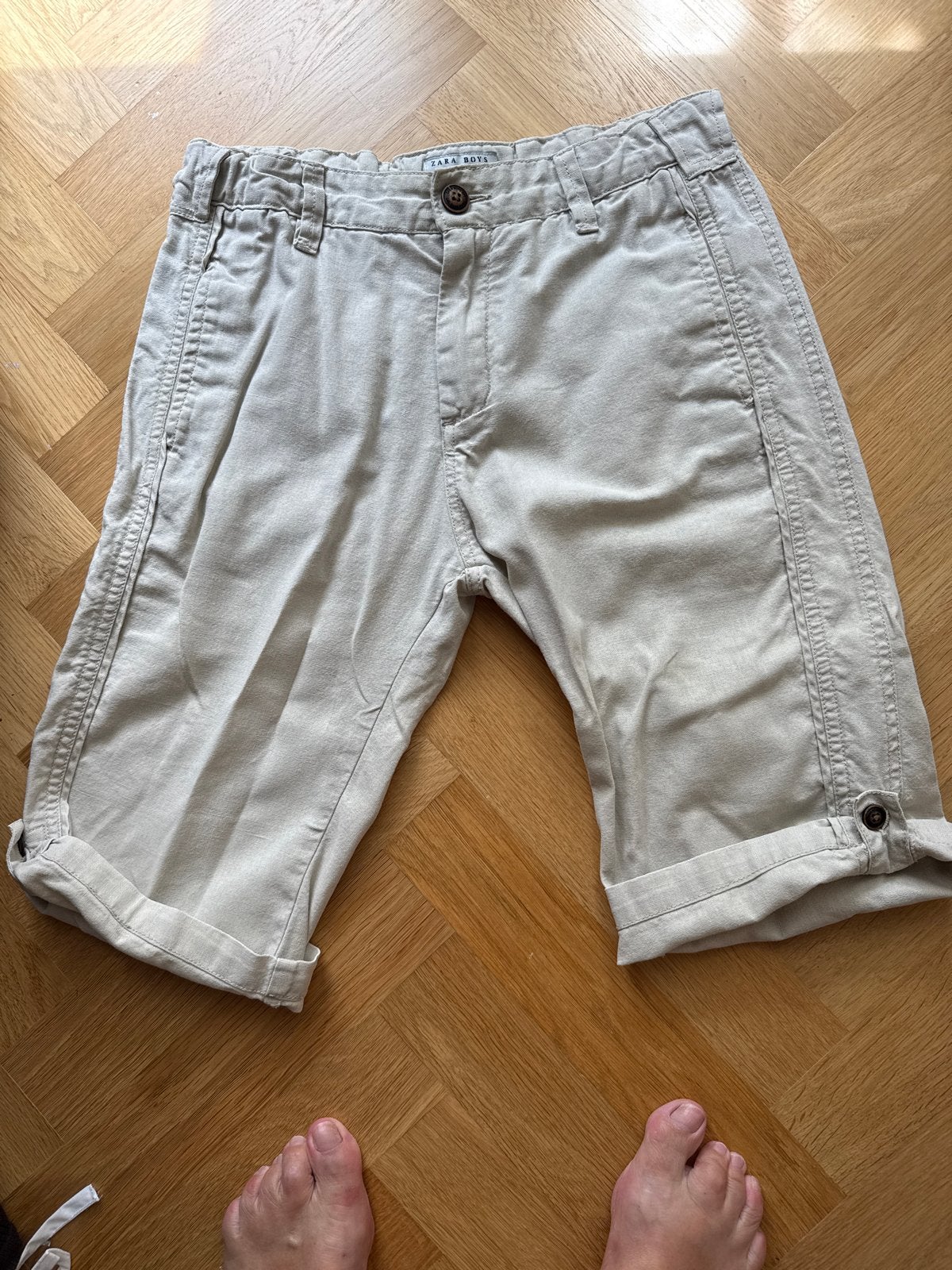 Zara Boys korte broek - Beige, Ophalen of Verzenden, Gebruikt, Jongen