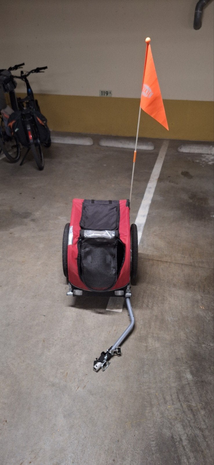 Bijna gratis, hondenfietskar Trixie Prima  tot 15kg, Ophalen, Trixie, Gebruikt, Minder dan 20 kg