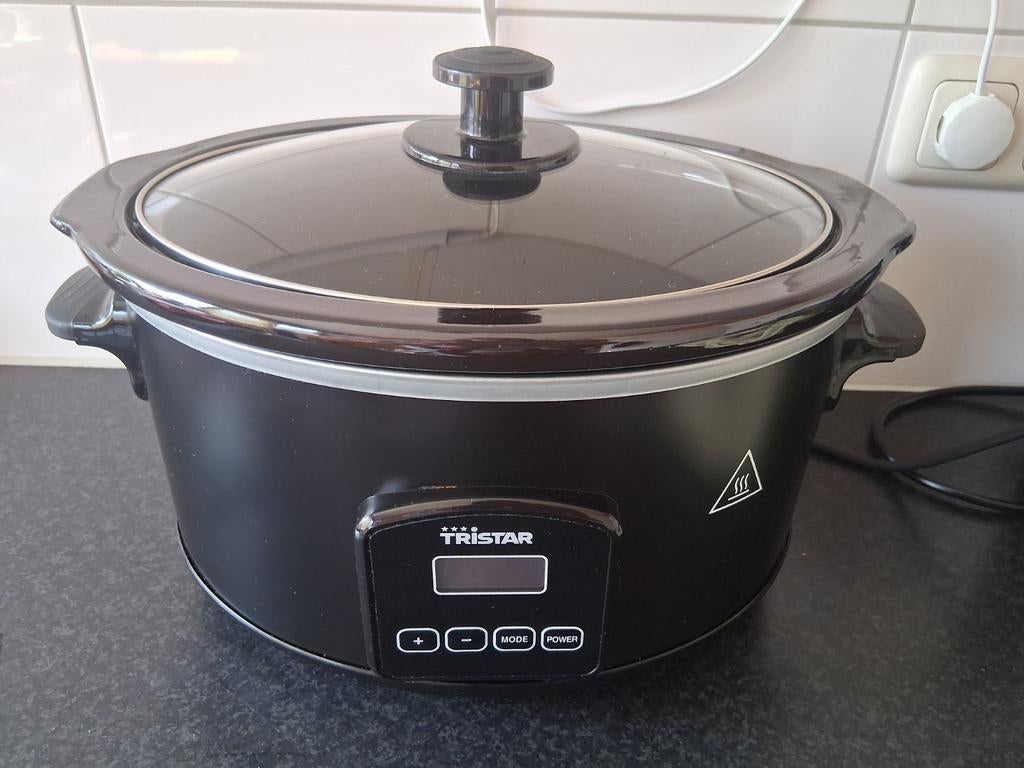Tristar Slowcooker met Timer - Zwart, Ophalen of Verzenden, Zo goed als nieuw