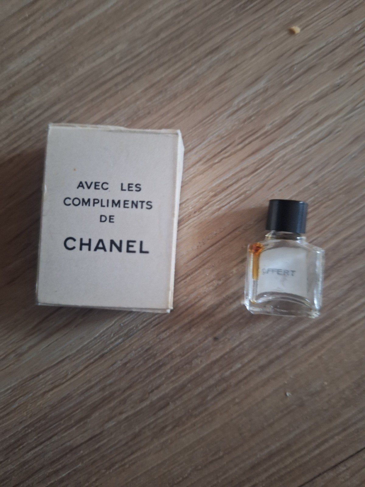 Vintage Chanel No. 5 Mini Parfum Jaren '50, Ophalen of Verzenden, Gebruikt