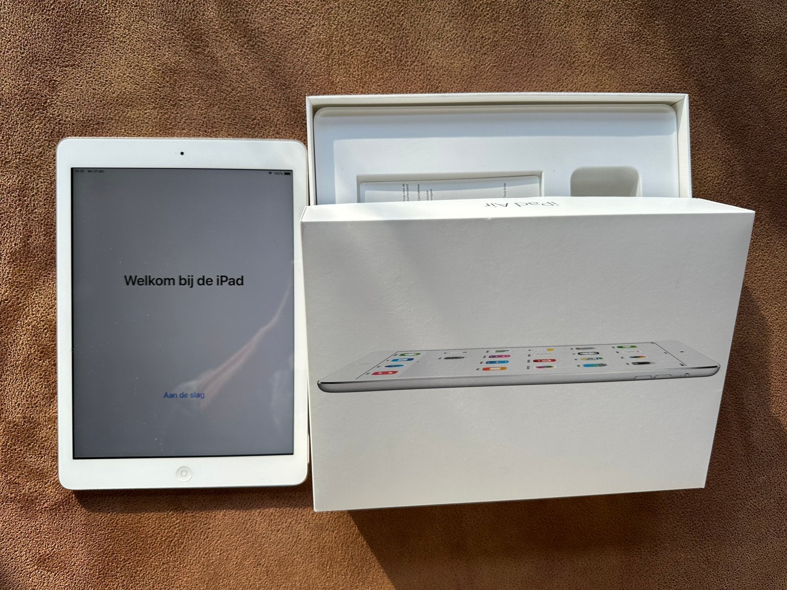Ipad Air 16GB Wifi (1e gen) batterij 100%, 10 inch, Wit, Apple iPad Air, Ophalen of Verzenden