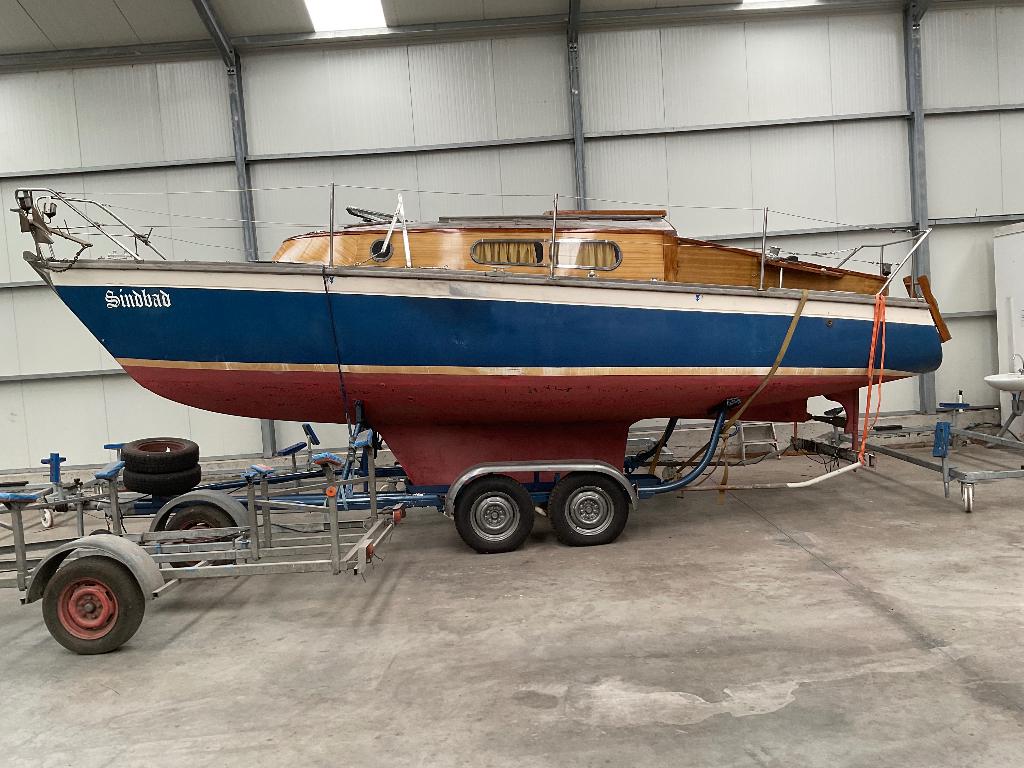 Zeilboot Biga 26 te koop, Watersport en Boten, Kajuitzeilboten en Zeiljachten, Ophalen, Gebruikt, Binnenboordmotor, 1.80 meter