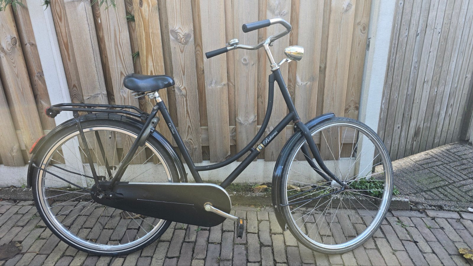 Batavus old Dutch omafiets zwart, Fietsen en Brommers, 56 cm of meer, Ophalen, Gebruikt, Terugtraprem