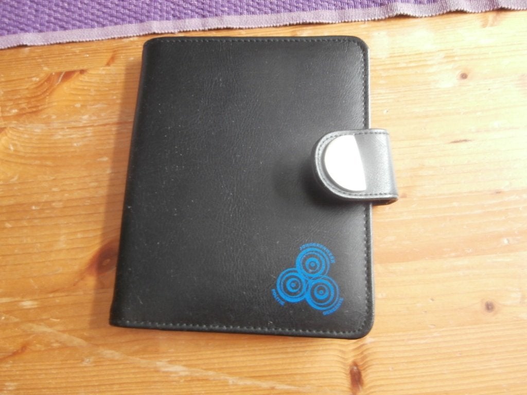 agenda mapje portefeuille zwart opbergmap organizer 19x16, Diversen, Ophalen of Verzenden, Zo goed als nieuw