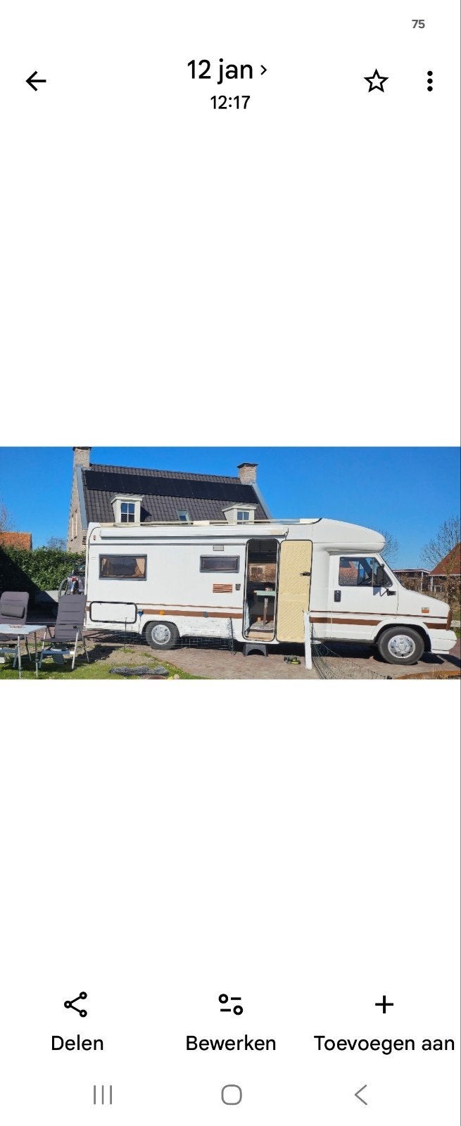 Fiat ducato 280  camper, Caravans en Kamperen, Campers, Particulier, Tot en met 4, Half-integraal