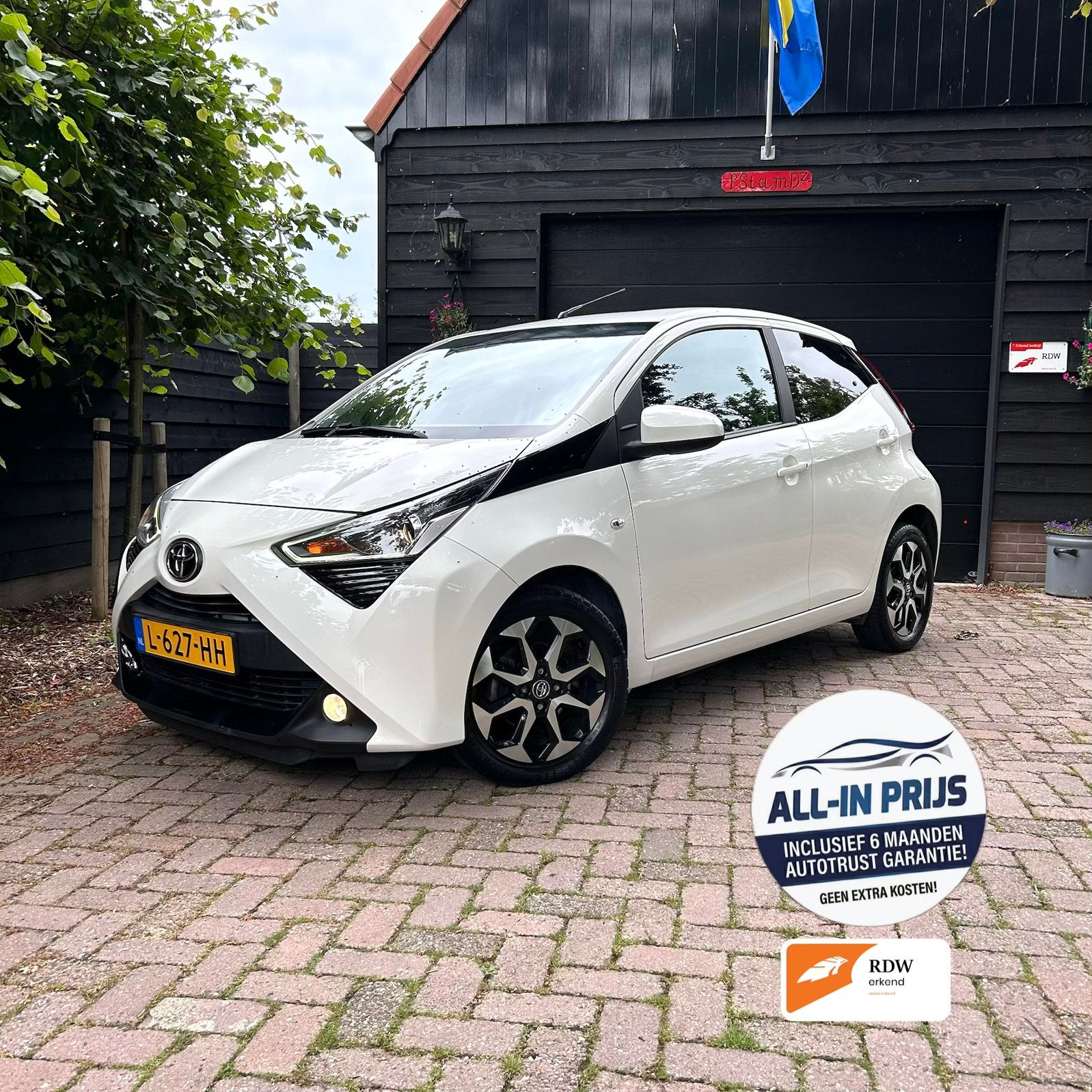 Toyota Aygo 1.0 VVT-I X-Joy Carplay | LM velgen 15’ | Klima, Voorwielaandrijving, Stof, Wit, Origineel Nederlands
