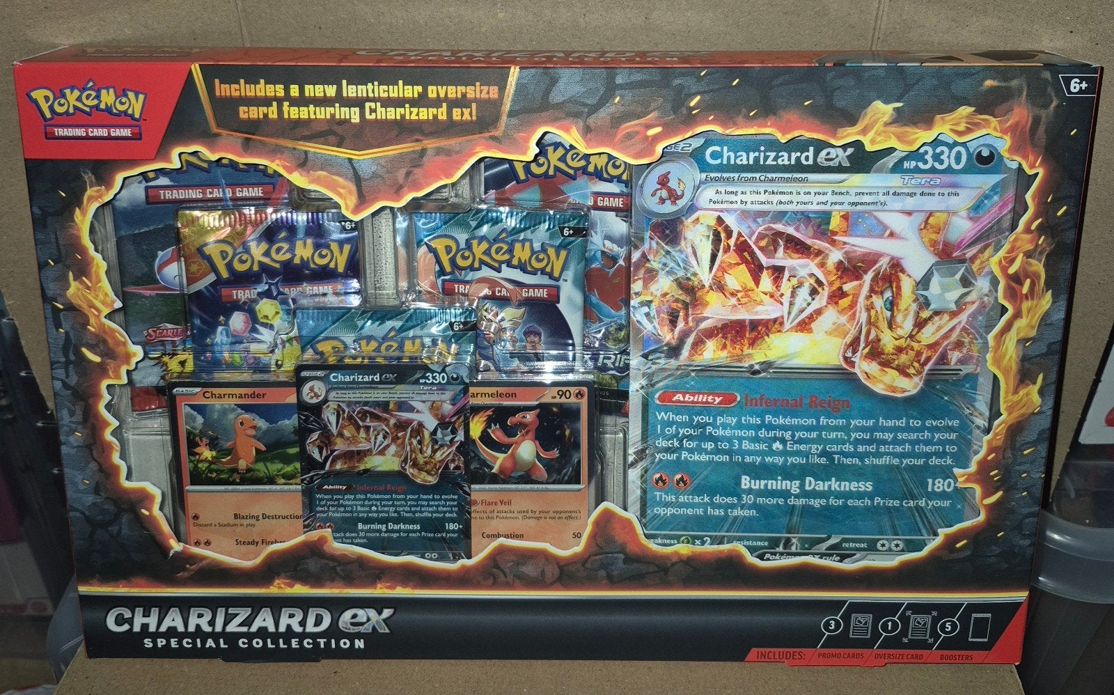 Pokémon TCG: Charizard ex Special Collection Box, Ophalen of Verzenden, Nieuw, Overige typen