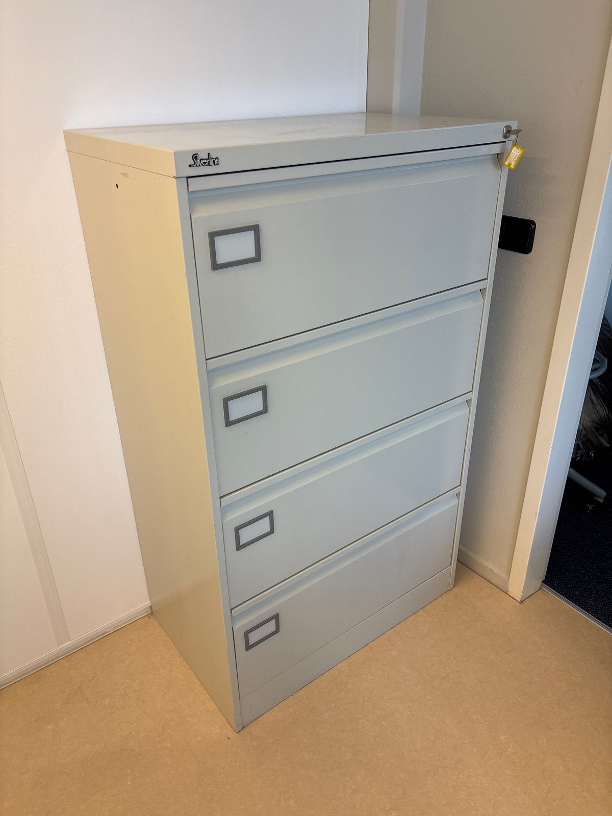 Silverline Archiefkast met 4 Lades en Sleutel, Ophalen, Minder dan 50 cm, Gebruikt, 100 tot 150 cm