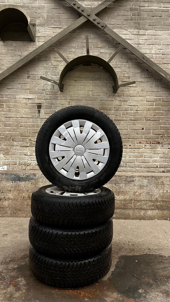 15 inch stalen velgen met winterbanden, Auto-onderdelen, Banden en Velgen, Ophalen, Gebruikt, 15 inch, -