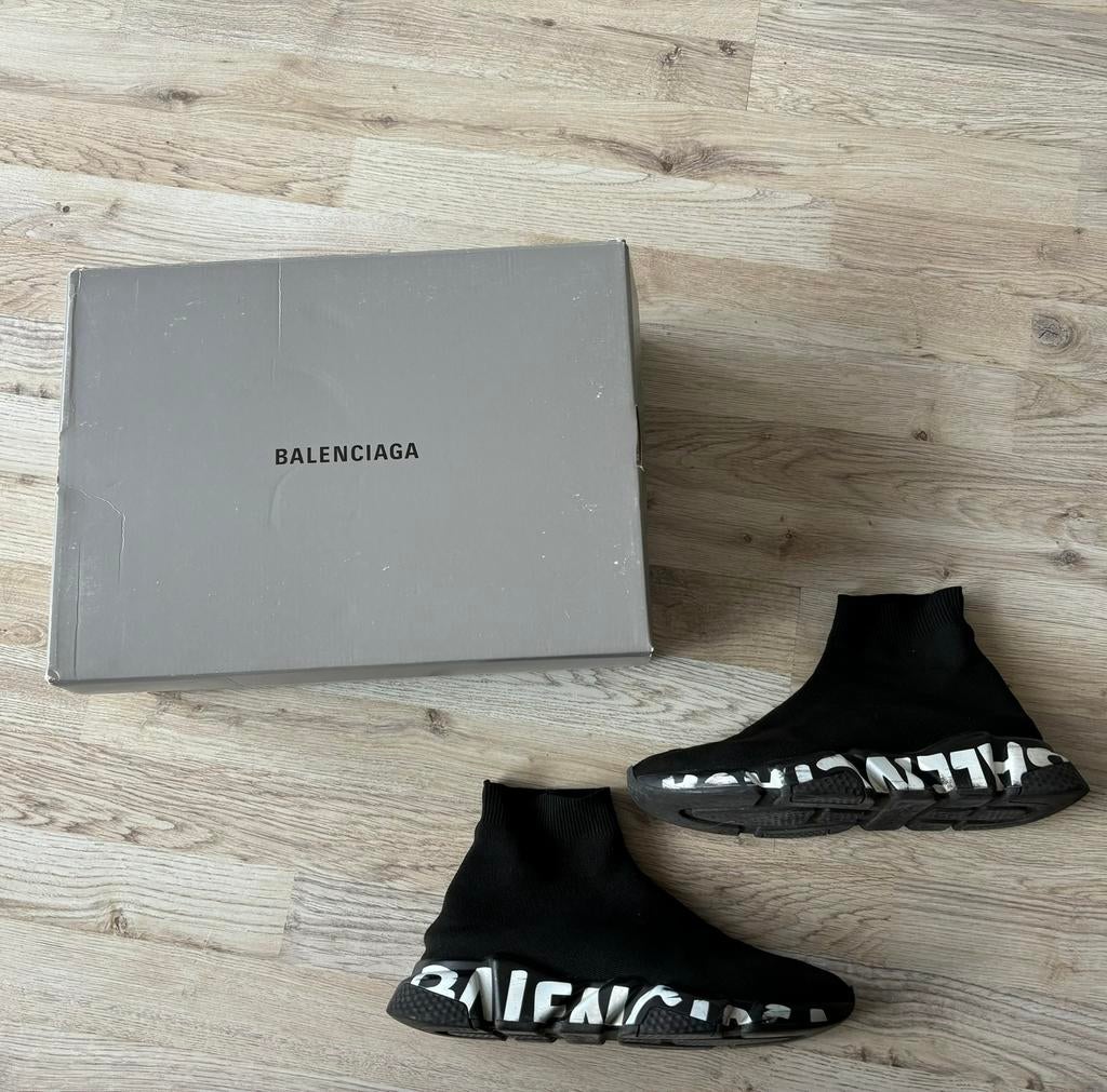 Balenciaga speed runner schoenen 42, Ophalen of Verzenden, Zo goed als nieuw, Zwart