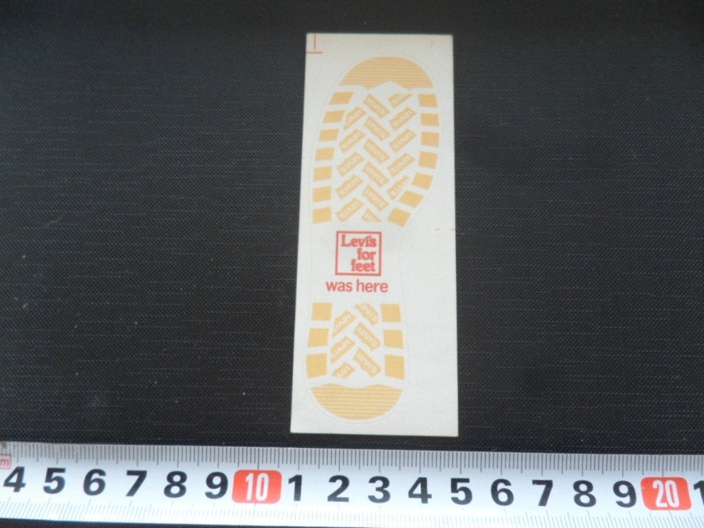 sticker LEVI'S for feet  was here, Verzamelen, Stickers, Ophalen, Zo goed als nieuw