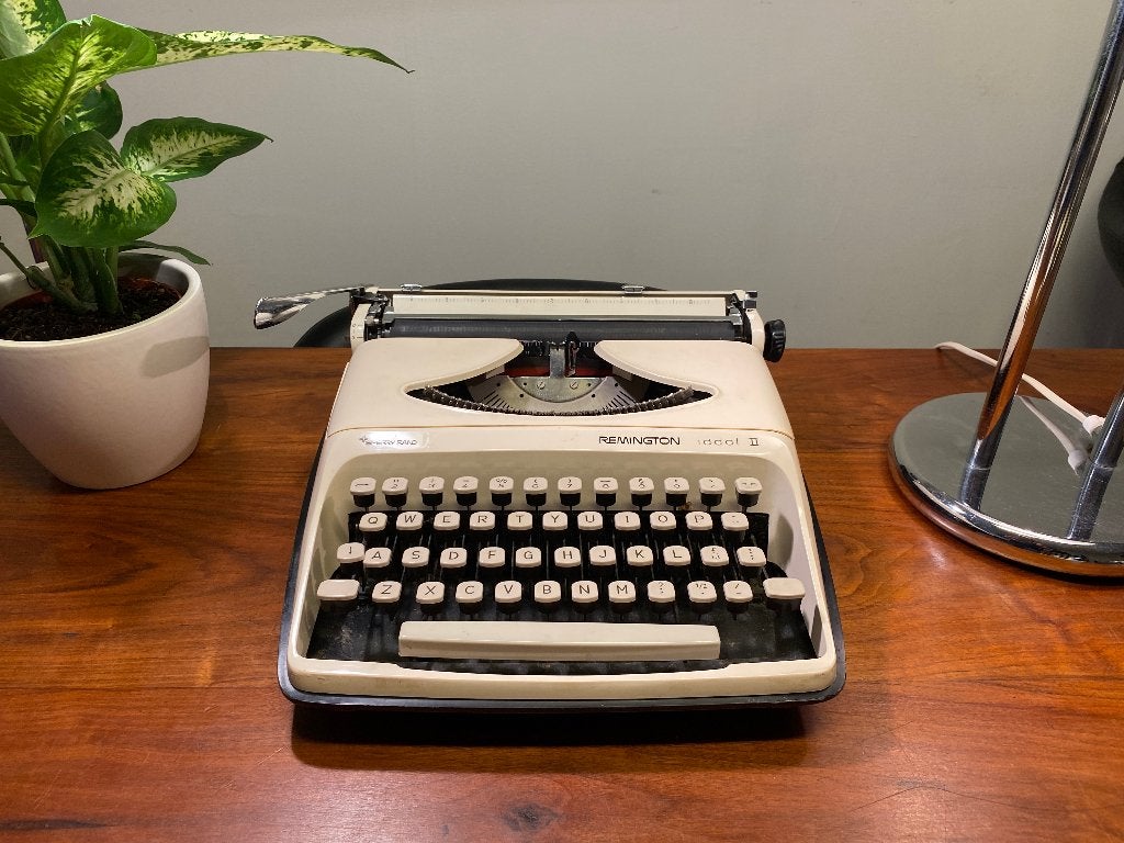 Sperry Remington Idool II - Beige Typemachine, Ophalen of Verzenden, Gebruikt