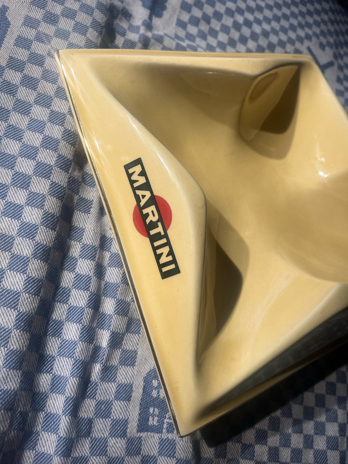 Vintage Martini asbak, begin jaren '60, nieuwstaat, Ophalen of Verzenden
