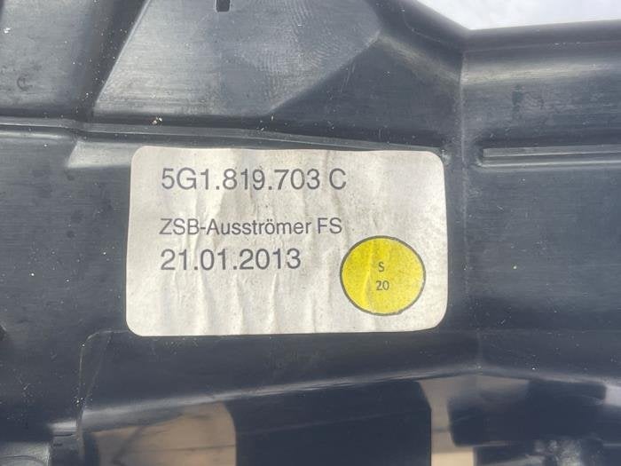 Luchtrooster Dashboard van een Volkswagen Golf, Gebruikt, -, -, -