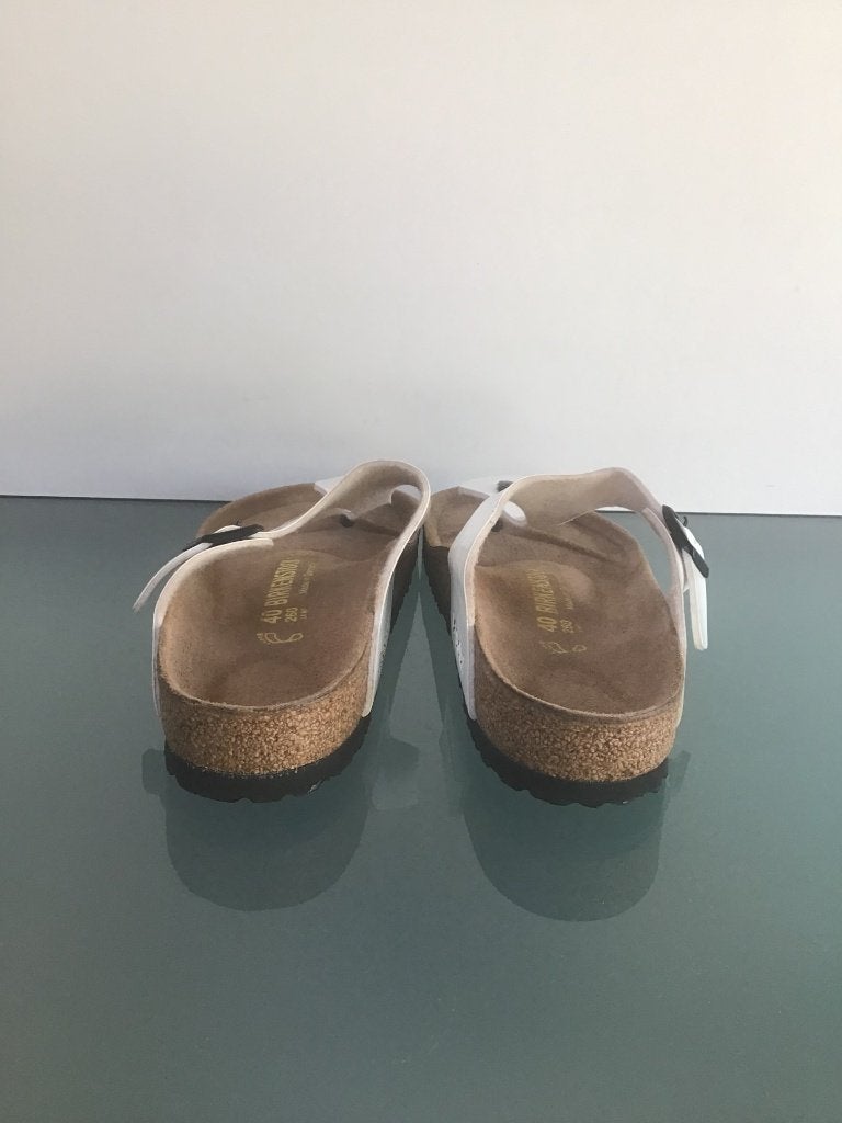 Birkenstock 40 | Gizeh witte slippers | Gratis verzenden, Slippers, Verzenden, Wit, Zo goed als nieuw