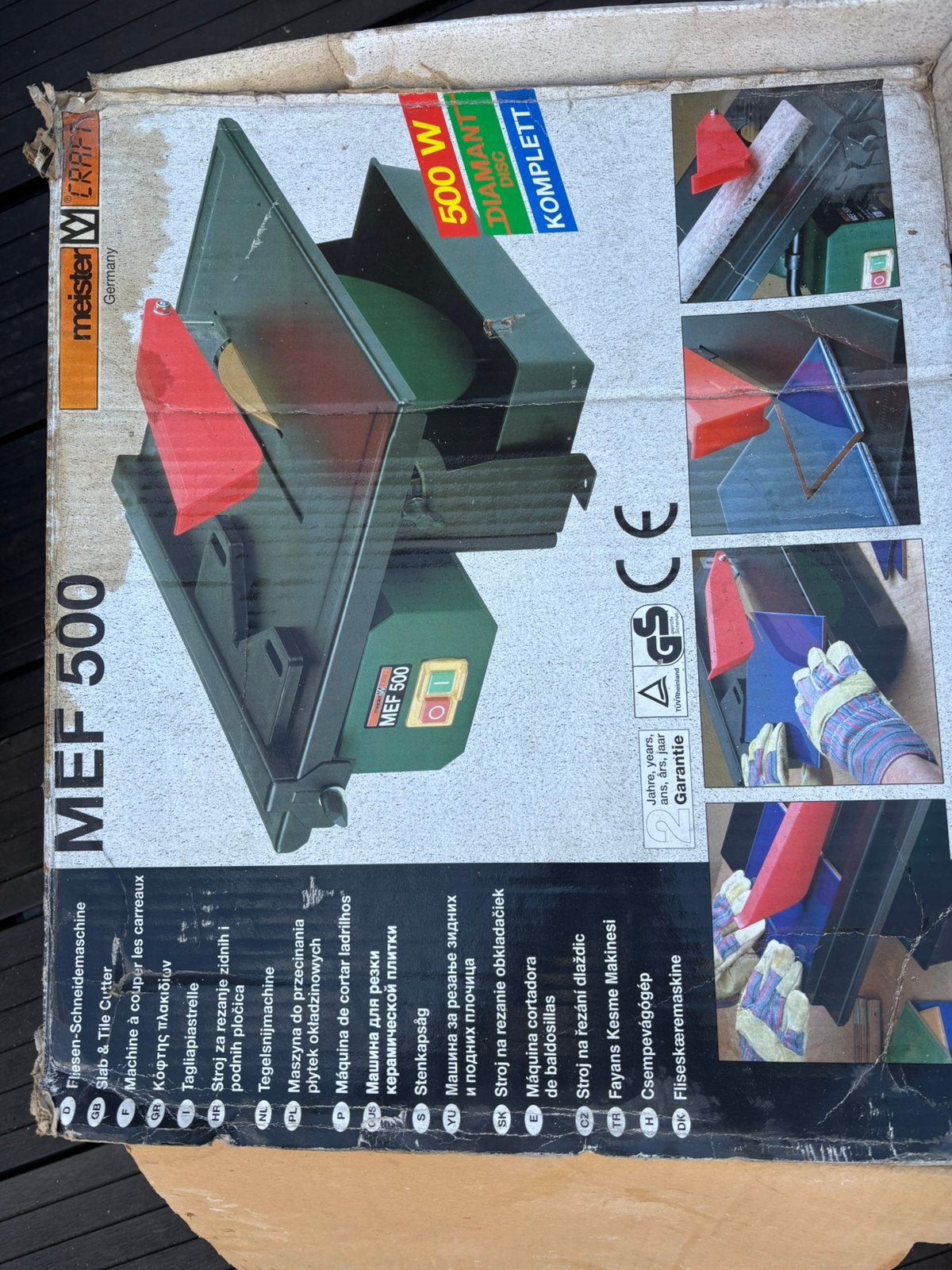 Te koop electrische tegelsnijder, Ophalen of Verzenden, Zo goed als nieuw, 1200 watt of meer, 70 mm of meer