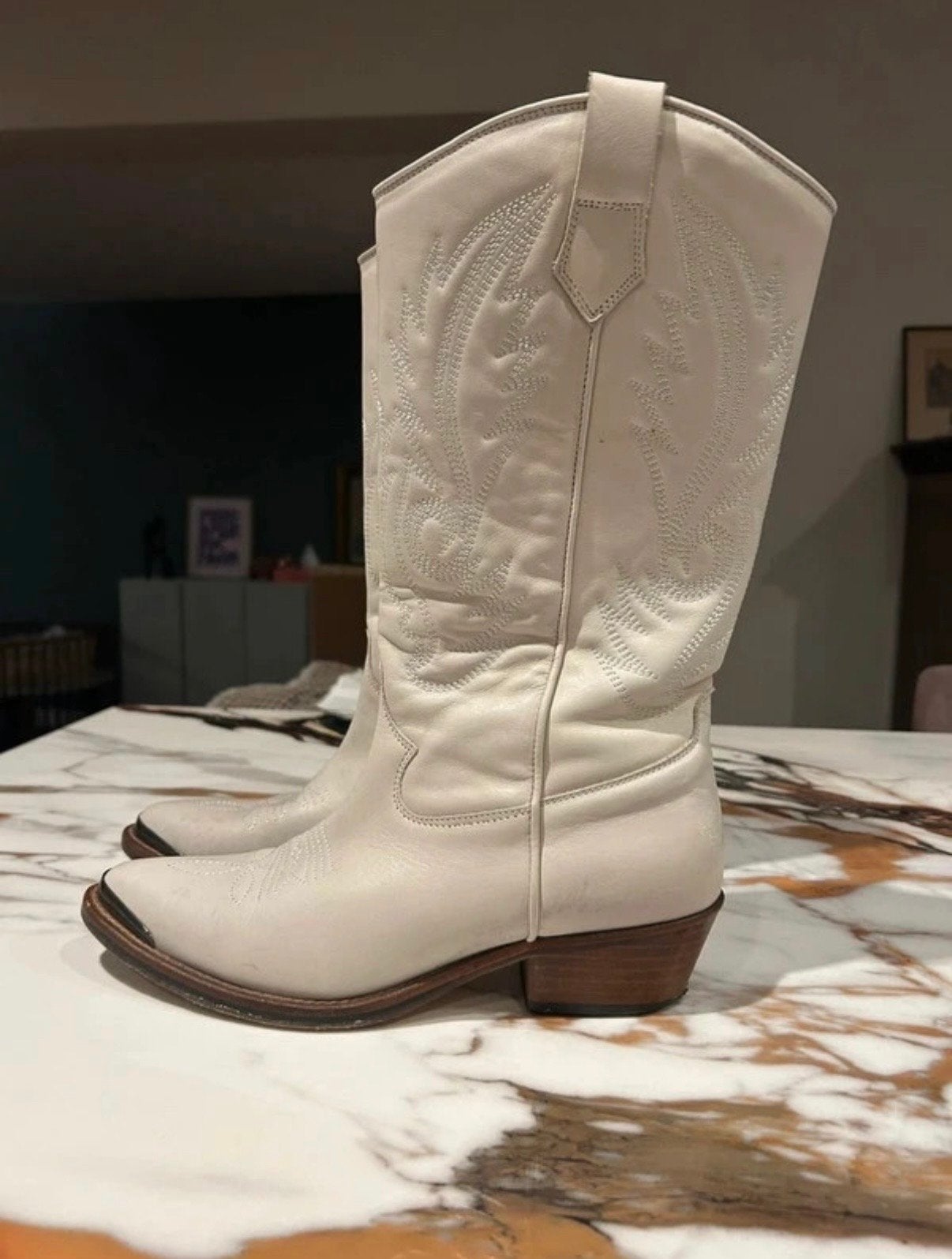 Toral Witte Leren Laarzen Maat 40, Kleding | Dames, Schoenen, Hoge laarzen, Wit, Ophalen of Verzenden