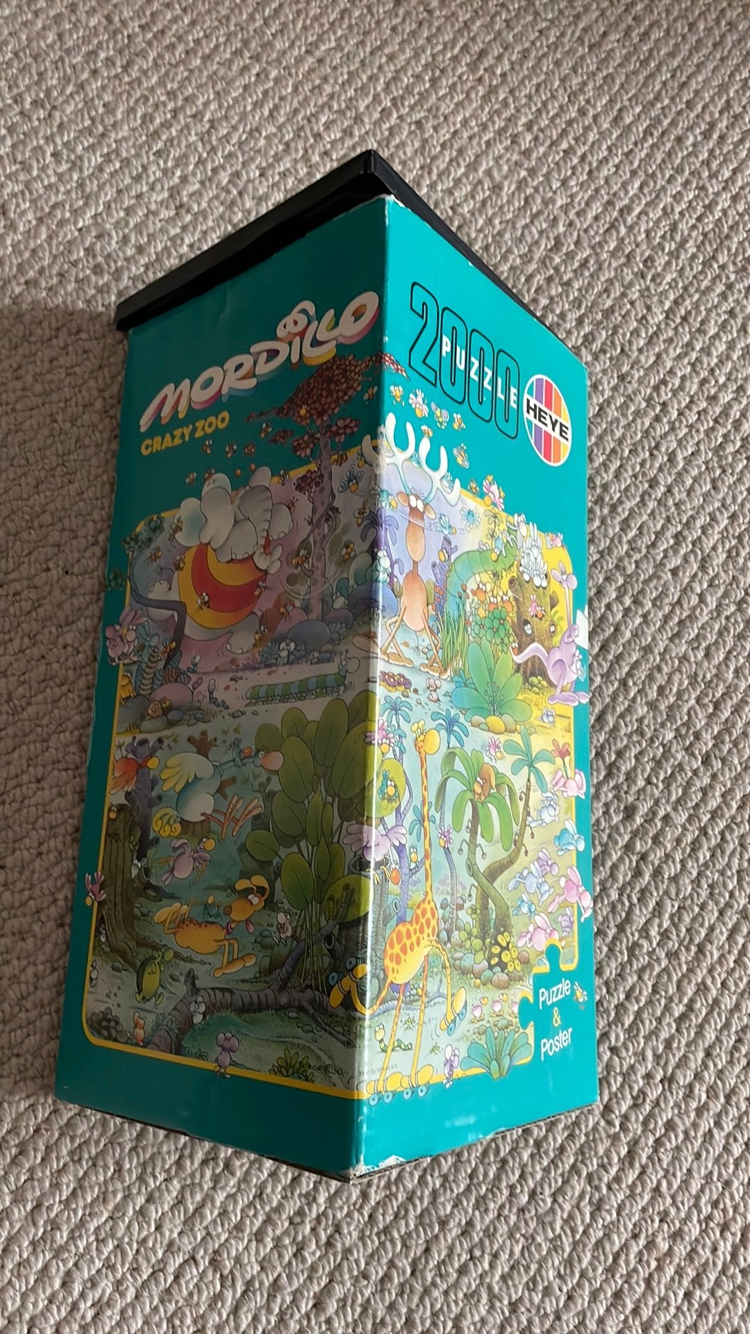 Heye puzzel Mordillo Crazy zoo 2000 stukjes, Verzenden, Meer dan 1500 stukjes, Zo goed als nieuw