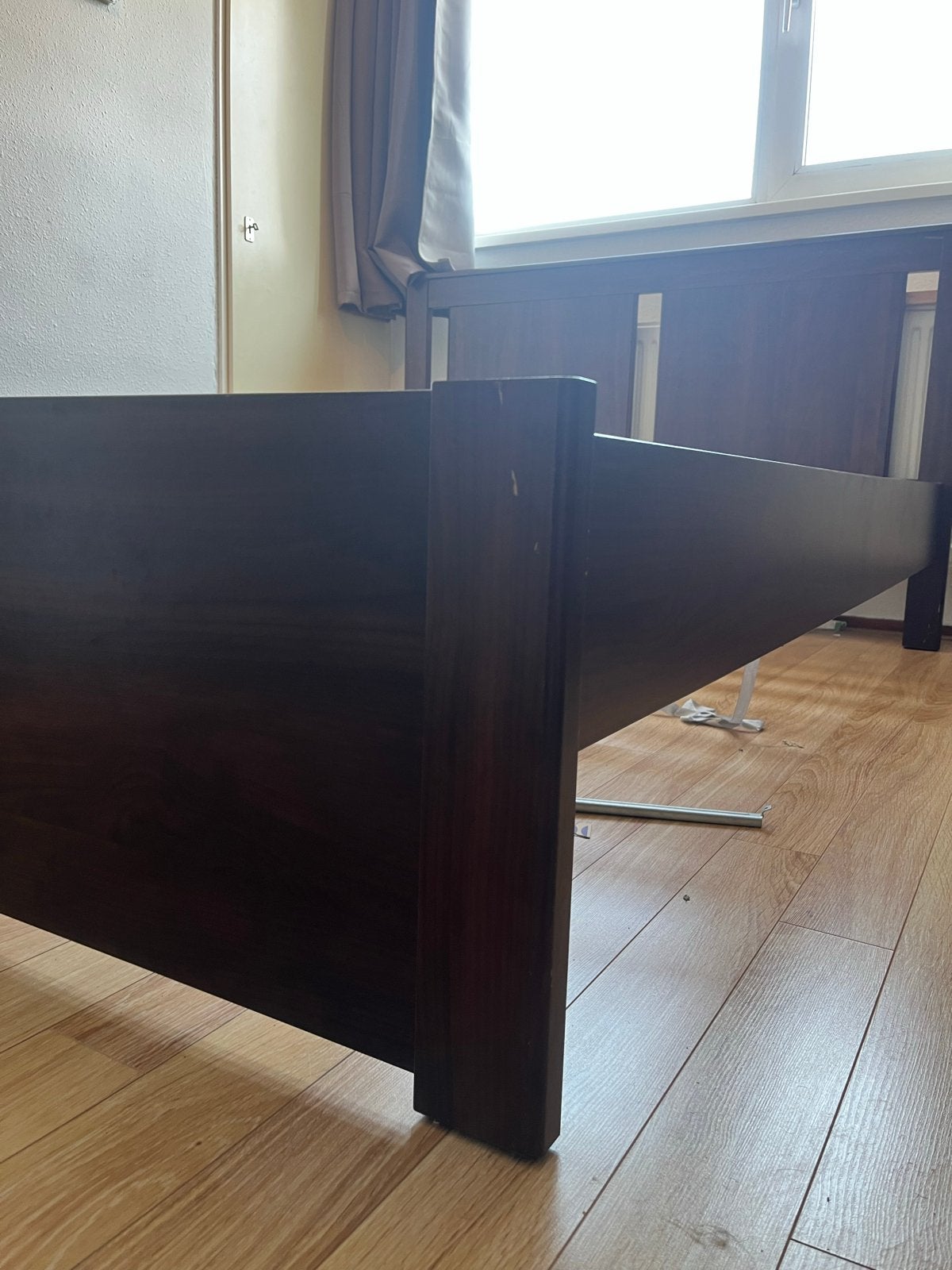 IKEA Bed 140x200 - Tweepersoonsbed, Huis en Inrichting, Slaapkamer | Bedden, Ophalen, Gebruikt, Bruin, Tweepersoons