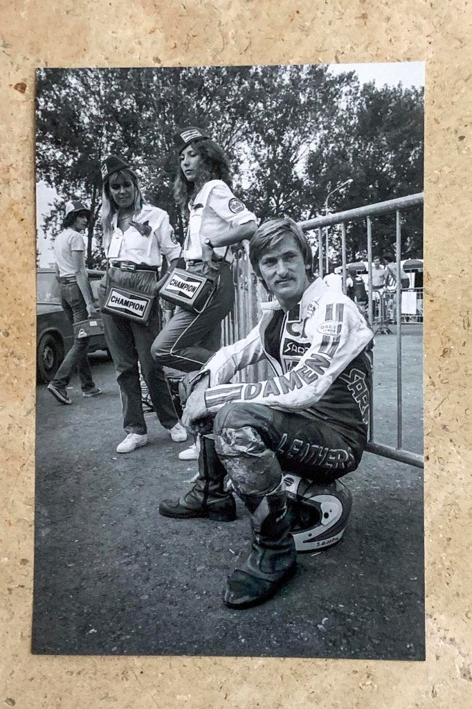 Org z/w foto 20x30 cm Jack Middelburg G P Italie 12-07-1981, Verzenden, Nieuw, Motoren