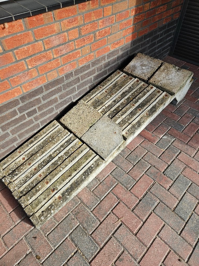 Zonnepaneel steunen 8 stuks, Ophalen, Gebruikt