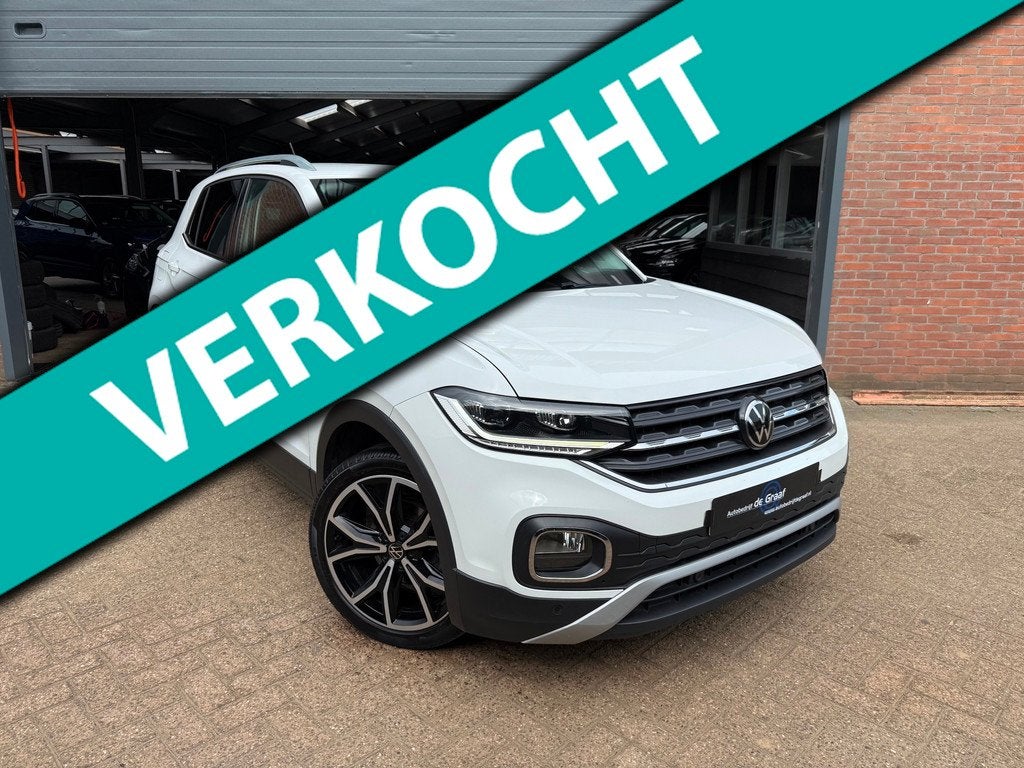 Volkswagen T-Cross 1.0 TSI DSG|ACC/NAVI/CARPLAY/LED/, T-Cross, Gebruikt, Wit, Bedrijf