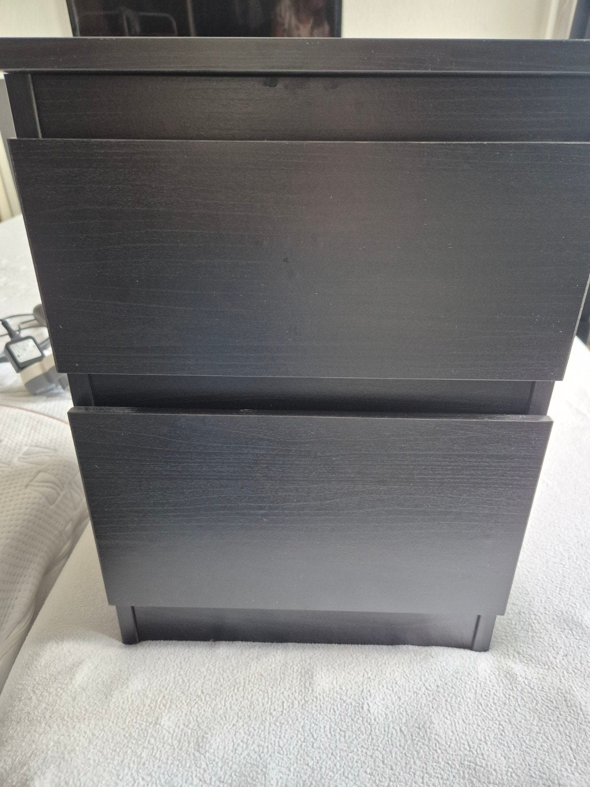 Ikea ladekastje/nachtkastje zwart donkerbruin, Ophalen, Gebruikt, Minder dan 45 cm, Minder dan 55 cm