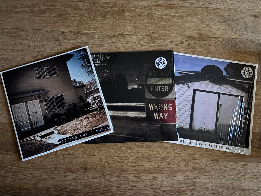 3x Rotting Out LP vinyl - Reckoning, Ronin & The Wrong Way, Cd's en Dvd's, Vinyl | Hardrock en Metal, LP, EP, Ophalen of Verzenden