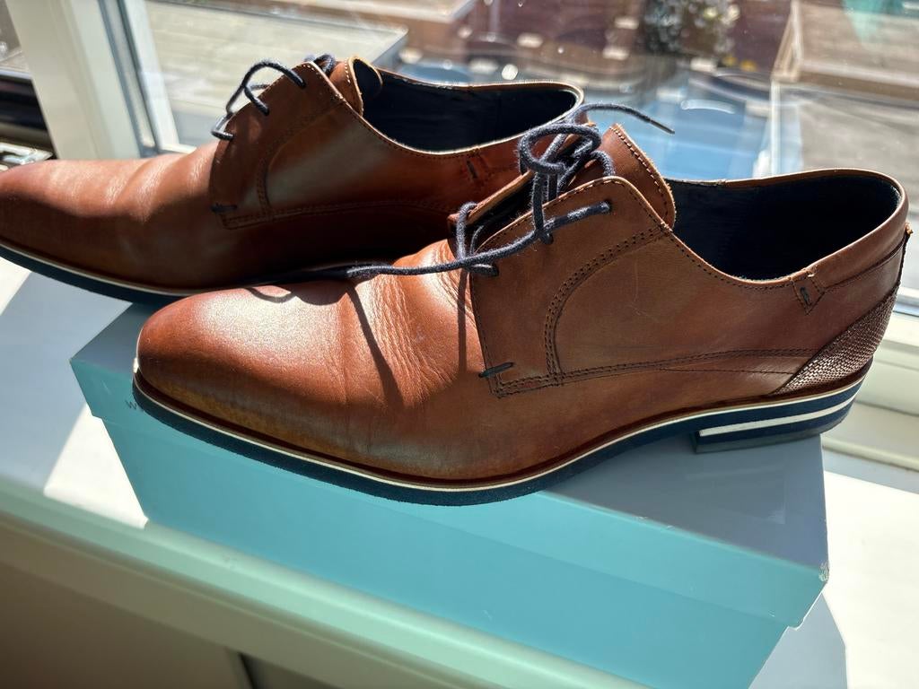 Nette bruine trouwschoenen - Maat 43 - Zo goed als nieuw, Ophalen, Zo goed als nieuw, Bruin, Veterschoenen
