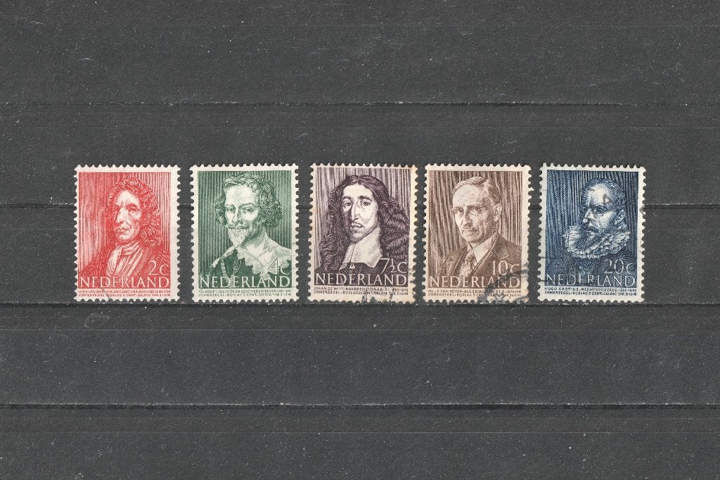 nvph 490-94 Zomerzegels 1947, Postzegels en Munten, Postzegels | Nederland, Ophalen of Verzenden, Na 1940, Gestempeld