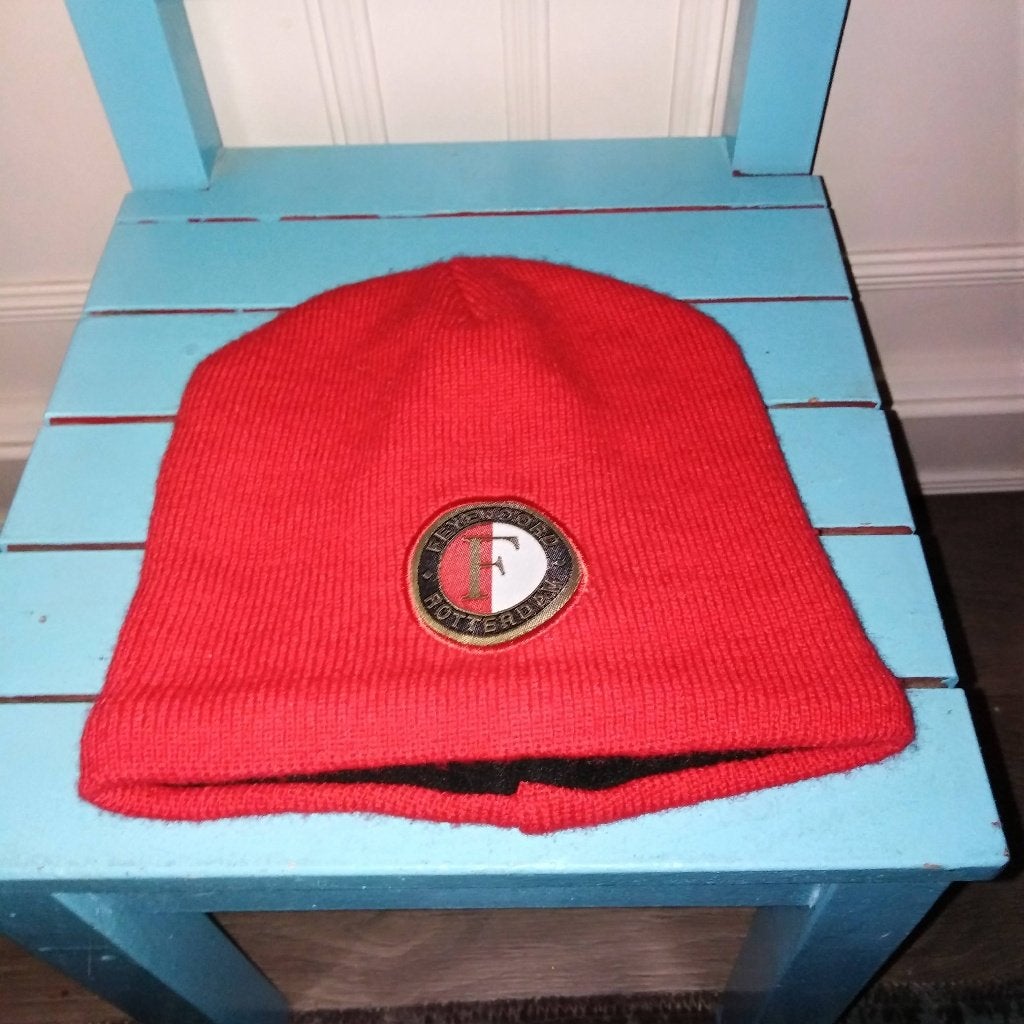 Feyenoord Rotterdam muts, Ophalen, Gebruikt, Feyenoord, Pet of Muts