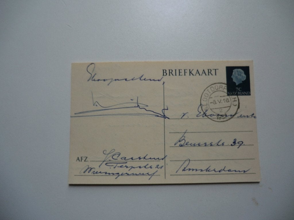 Wieringerwerf,Wieringen,Kolhorn,Bestelling,1957, Ophalen of Verzenden, 1940 tot 1960, Gelopen, Noord-Holland
