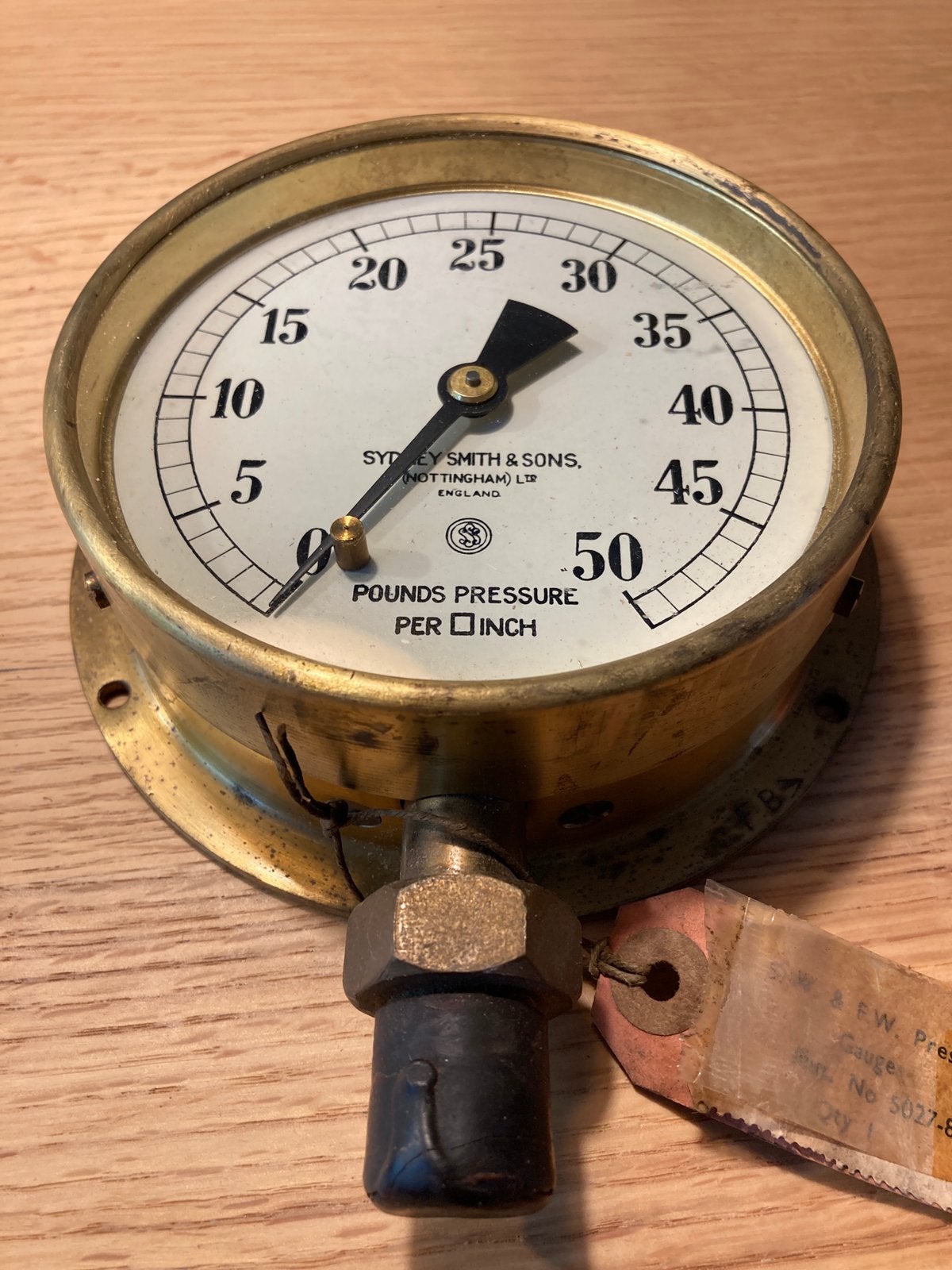 Drukmeter(Engelse makelij), Antiek en Kunst, Antiek | Gereedschap en Instrumenten, Ophalen of Verzenden