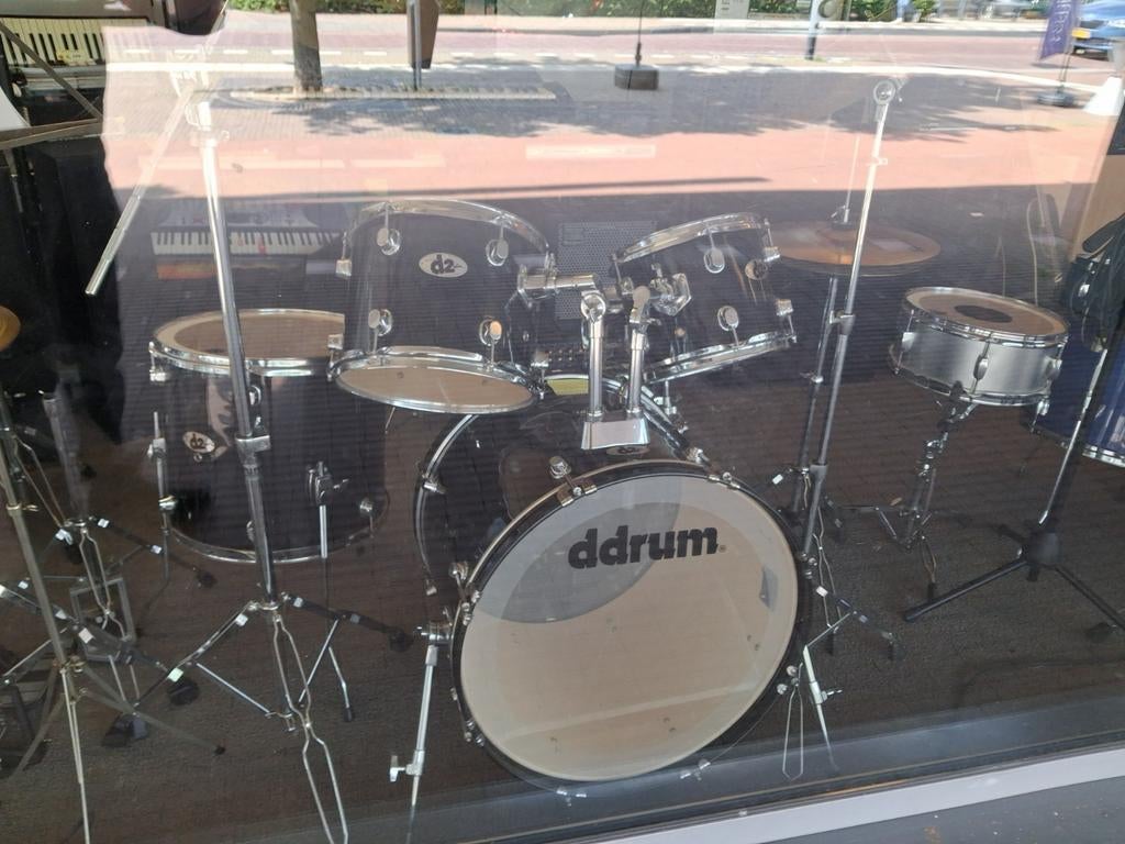 Ddrum drumstel met bekkens en hardware, Ophalen of Verzenden