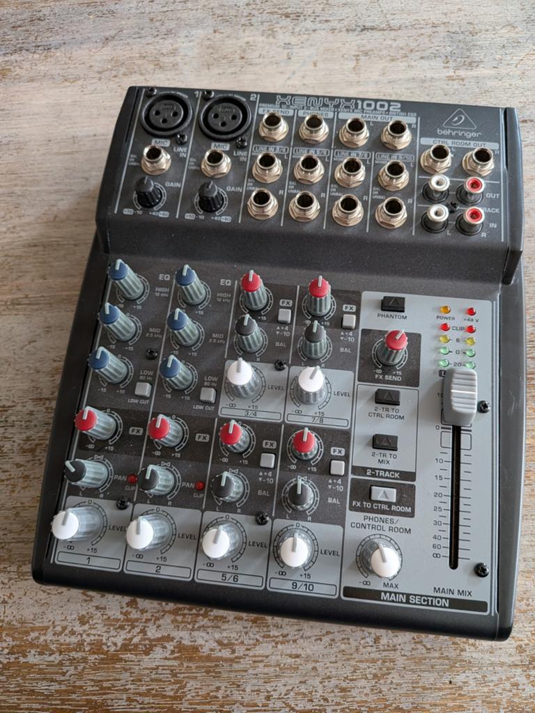 Behringer Xenyx 1002 Mixer - Compacte Audio Mixer, Ophalen of Verzenden, Gebruikt, 5 tot 10 kanalen, Microfooningang